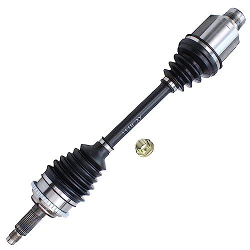 Detroit Axle - Front 2pc Steering Knuckle CV Axle for Ford Fusion | Mercury Milan Lincoln MKZ 2006-2012 Passenger Side CV Axle Steering Knuckle & Wheel Bearing Hub Replacement - size: 2UX47648/Pair