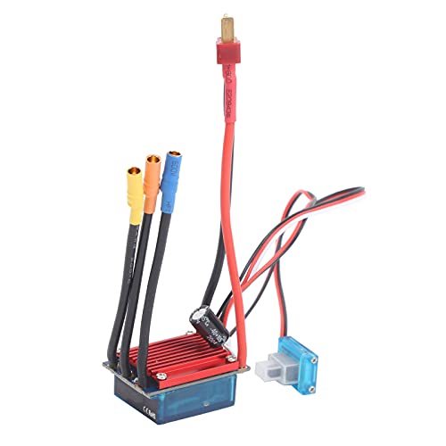 25A Brushless ESC with Program Card Electric Speed Controller High Performance Smooth Throttle Control Strong Overload Protection for 1/14 1/16 Scale RC Cars Trucks and Bug