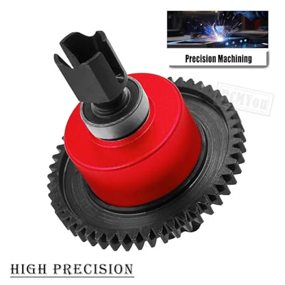 50T Center Diff&Center Drive Shaft Axles Upgrades Part for 1/8 Typhon 6S,Center Differential&Center Driveshaft Hop ups,Red - color: Red - Upgrades Part