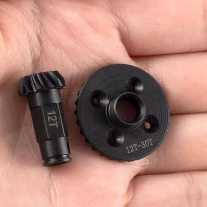 Steel Front and Rear Differential Gear Set for ARRMA 1/18 Granite GROM/Typhon GROM 1/14 Mini Mojave GROM 1/12 Losi NASCAR AWD RC Car Upgrade