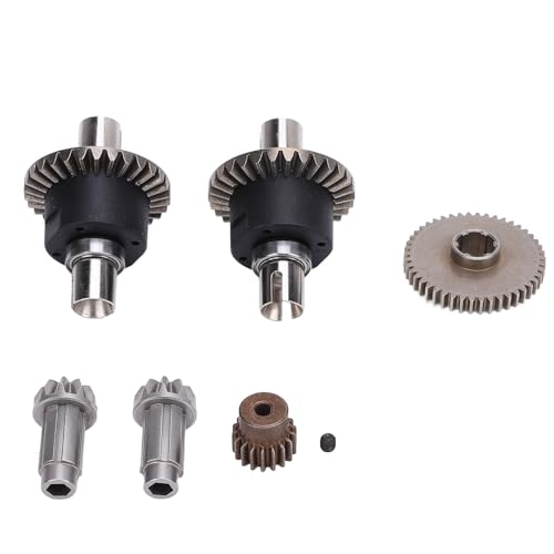 Metal Duty Differentials 16 RC RC Car High Hardness Differential Gear Set for 16 SCY 16101 16102 16103 Alloy Construction Easy Installation Complete Upgrade Kit