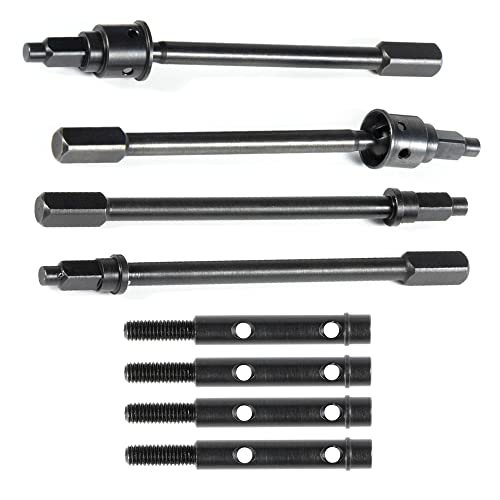 UTB18 RC Front & Rear Drive Shaft CVD Axle for Axial RC Crawler 1/18 UTB18 Capra Unlimited Trail Buggy RTR Upgrade Part (8pcs Drive Axles) - color: 8pcs Drive Axles