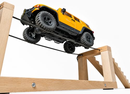 Tight Rope Drive Challenge RC Crawler Truck Stairs & Rope Bridge Obstacle 1/24 1/18 Scale RC Course Track（NO Truck Included）