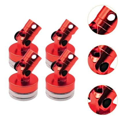 4 Pieces RC Body Post Metal Mount Column Shell Mount Model Car Accessory Vehicle Body Post Upgrade Suitable for RC Car Hobbies Repair, Red - color: Red