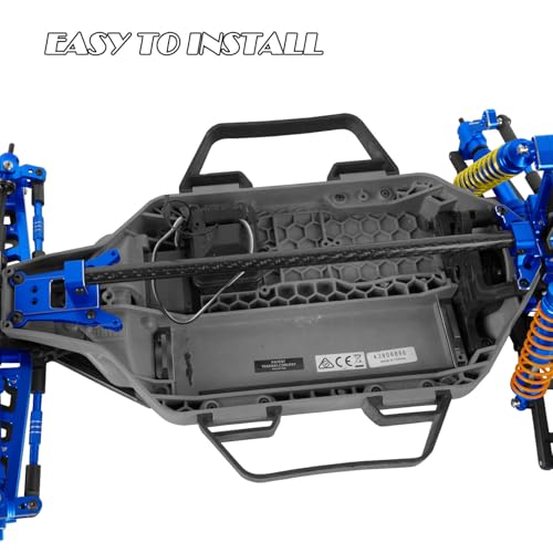 RC Aluminum Chassis Brace Upgrades Part for 1/10 Slash 4wd LCG,Slash 4x4 LCG VXL,Rustler 4wd,Rustler 4x4 VXL,Chassis Brace Heavy Duty Hops up,Navy Blue - color: Navy Blue - (Upgrades)