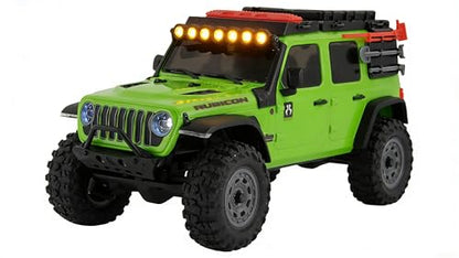 RC Car LED Head Lights Bar for Axial SCX30 1/30 Jeep Wrangler, 7-Light Roof Light Kit with Wiring Harness (Yellow Round Light Bar) - color: Yellow Round Light Bar