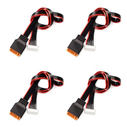 MEIVIFPV 4Pcs JST-XH Balance Cable 2-6S 3S 4S 50cm RC Battery Balance Charger Extension Cable Leads Adapter for RC Battery Charging