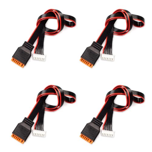 MEIVIFPV 4Pcs JST-XH Balance Cable 2-6S 3S 4S 50cm RC Battery Balance Charger Extension Cable Leads Adapter for RC Battery Charging