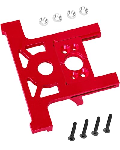 Aluminum Bearing Motor Mount Upgrades Part for 1/10 Slash 4x4 4WD Lcg.Red - color: Red(for 1/10)