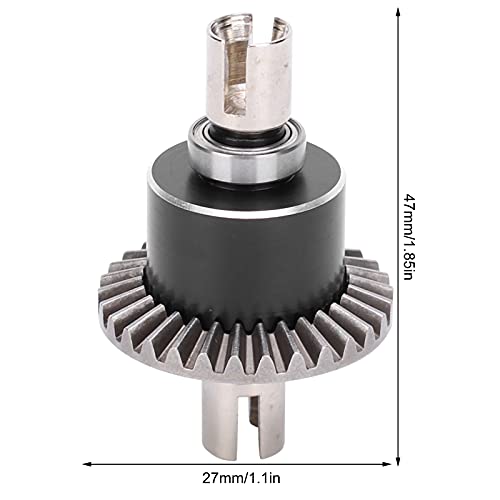 Metal RC Differential, Differential Box Bearing Kit, Metal Front and Rear Differential Gear Replacement for Remote Control Body Parts