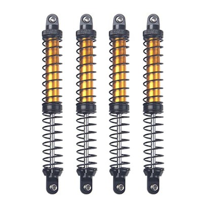 4Pcs ShareGoo Metal Shock Absorber 70/80/90/100/110/120mm Damper Compatible with Tamiya CC01 Traxxas TRX4 Axial SCX10 D90 D110 RR10 1/10 RC Crawler Car (120mm Hole Distance) - size: 120mm Hole Distance