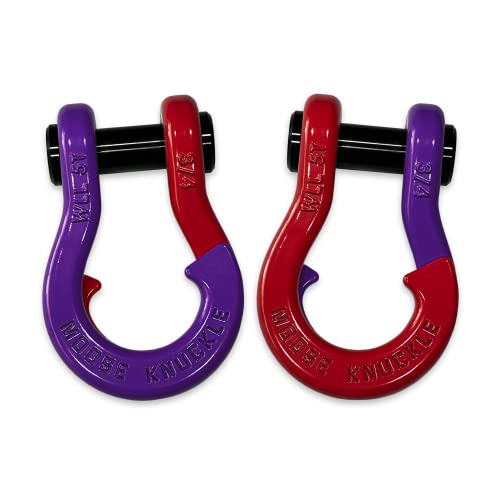 B'oh Spin Pin 3/4” Recovery Shackle | 10,000 lbs Capacity - High-Strength Carbon Steel with 7/8" Pin Recovery Gear Towing Accessories - Pin Style : Screw, Raw Dog - color: Raw Dog