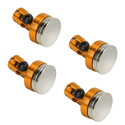 CHICIRIS RC Car Body Post Mount Set, Lightweight Aluminum Support Column for 1/8 1/10 Remote Control Vehicle (1) (2) (3 - color: Orange