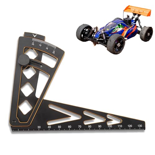 RC Car Inclined Ruler, Camber Multi Angle Measuring Tool Aluminum Alloy Multifunctional RC Wheel Height Measuring Gauges for Remote Control Car Accessories
