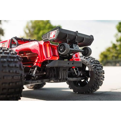 ARRMA RC Truck Outcast 4X4 4S BLX 1/10TH 4WD Stunt Truck RTR (Battery and Charger Not Included), Red, ARA4410V2T4 - color: Red