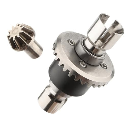 Differential 16420Y & Pinion Gear 16402Y RC Car Replacement Spare Parts for 1/16 H16BM H16GT H16DR JC16EP and 1/14 H14BM 14210 JC14EP HP474 HP141S Trucks - color: 16420y and 16402y