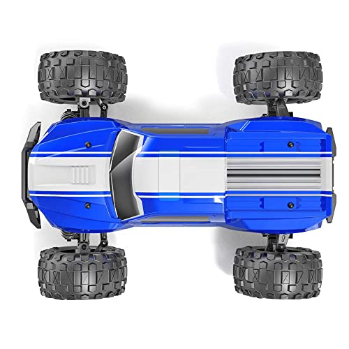 Redcat Racing Volcano 16 1/16 Scale RC Monster Truck – Electric Remote Control Car with 4WD, LED Lights, 2.4GHz Radio, 2 Rechargeable Li-Ion Batteries & Charger - Blue - color: Blue