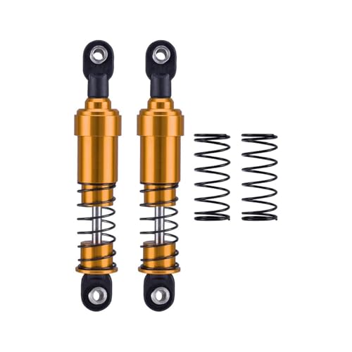 75mm-115mm Big Bore Shocks, RC Crawler Shocks for 1/10 RC Crawler LCG Chassis Gspeed V3 Element Enduro SCX10 TRX4 Gamde R1 Comp Builds DIY (Gold 85mm 2pcs) - color: Gold 85mm 2pcs