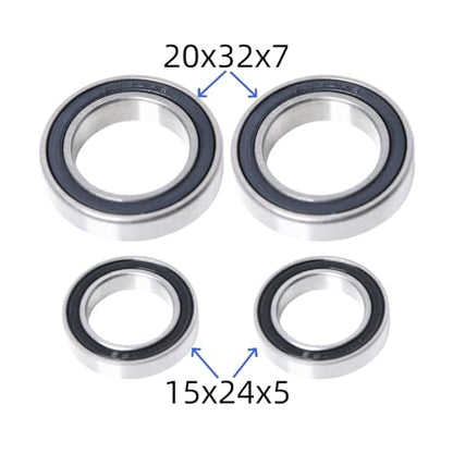 GTBRacing X-Maxx CNC Aluminum 7075 Rear Wheel Hub Carrier Set for 1/5 RC Car Tra-xxas Xmaxx 6S 8S Upgrade Part (Rear Wheel Hub Silver) - color: Rear Wheel Hub Silver