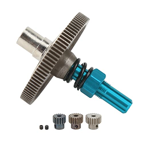 91T Slipper Gear Set for Arrma Senton 1/10 RC Cars - Metal Differential Upgrade Parts, Durable & Easy to Install, Compatible with Granite, Big Rock, Typhon (Blue) - color: Blue