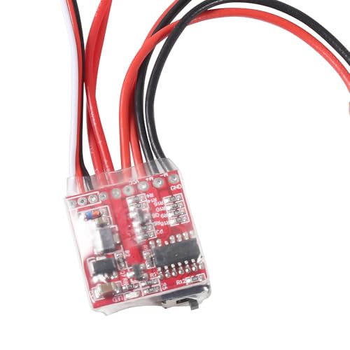 3PCS RC 20A Brushed ESC Motor Mini Speed Controller 2KHz Forward Reverse Brush Brake RC 2S for RC Car Boat Tank - color: 3PCS