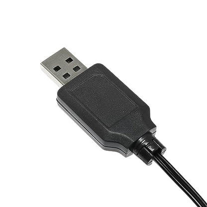 6.0V 250mA USB Charger Power Adapter Cable for 6V 700mAh Ni-cd Battery 4WD Old Version Amphibious Stunt RC Cars Vehicle/SM-2P 6V USB 2, 60cm Length