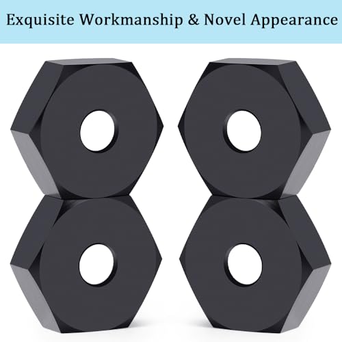 MORLORDY 4Pcs 14mm to 17mm CNC Wheel Hex Hub Adapter for 1/8 Typhon/Kraton/Outcast/Notorious RC Big Rock Crawler Off Road Monster Truck Upgrades Part