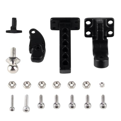 INJORA 1/10 Scale RC Accessories Tow Hook Drop Hitch Receiver,for RC Crawler TRX4 Axial SCX10 90046(Without Ball Buckle) - size: without Ball Buckle