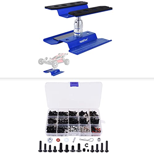 Hobbypark 500pcs Universal RC Screw Kit Screws Assortment Set & RC Car Work Stand