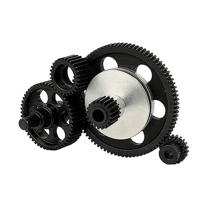 RC Car Transmission All Metal Internal Gears Set with Motor Gear for 1/10 RC Crawler Axial SCX10 Gearbox Upgrade Parts