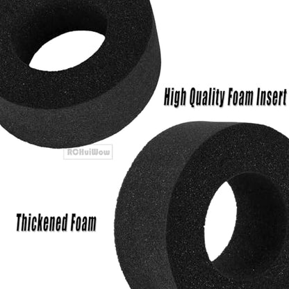 1.9" Beadlock Tires for 1/10 RC Crawler SCX10 SCX10 II SCX10 III TRX4 Red cat GEN7 8 RC 4WD,1.9 Beadlock Tires RC Tires 1.9 Crawler Tires Rubber Tires,4PCS