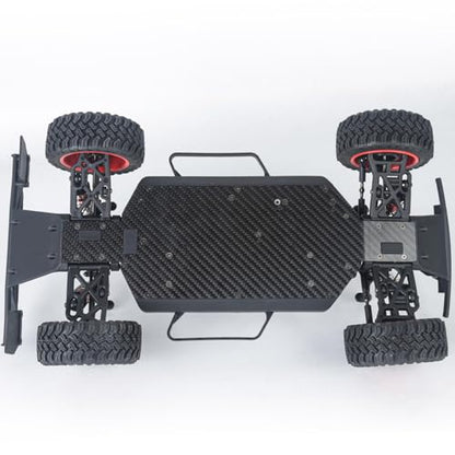 1:12 4WD Brushless RC Truck for Adults, 4x4 Offroad Waterproof Monster Trucks, Electric Powered High Speed Remote Control Cars, Fast Extreme All Terrain RC Truggy with Double 3S Battery - style: Racing Flame