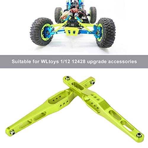 Rear Suspension Arm, Durable Metal 2pcs Set Rear Trailing Arms for RC Car Enthusiasts Off-Road Racing and Track Performance(Green 0023G)