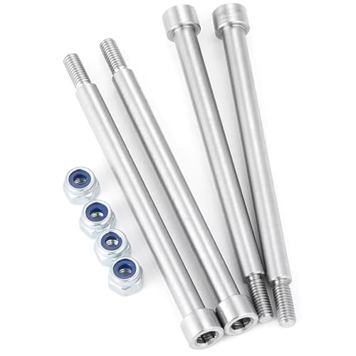 Compatible with X-MAXX 1/5 RC for Buggy Truck Upgrade Parts Metal Threaded Suspension Hinge Pins A-arm Pins and M3 Nut RC Car Accessories