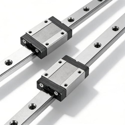 MGN9 Linear Rail 60mm 2.36" 2PCS MGN9 Miniature Linear Motion Slide Rail + 2PCS MGN9H 9mm Linear Sliding Bearing Carriage Block Black for 3D Printer and CNC Machine - size: L: 60mm / 2.36 inch, style: MGN9 Rail + H Block
