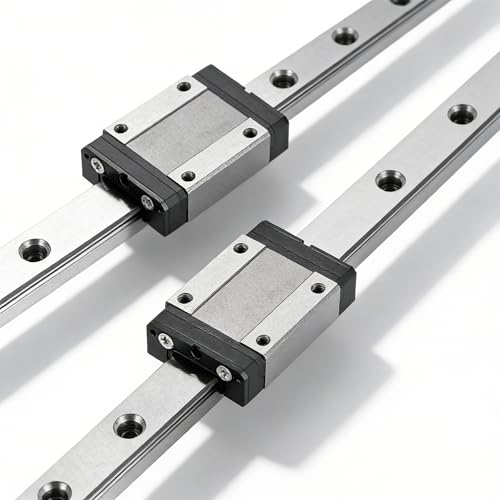 MGN15 Linear Rail 60mm 2.36" 2PCS MGN15 Miniature Linear Motion Slide Rail + 2PCS MGN15H 15mm Linear Sliding Bearing Carriage Block Black for 3D Printer and CNC Machine - size: L: 60mm / 2.36 inch, style: MGN15 Rail + H Block
