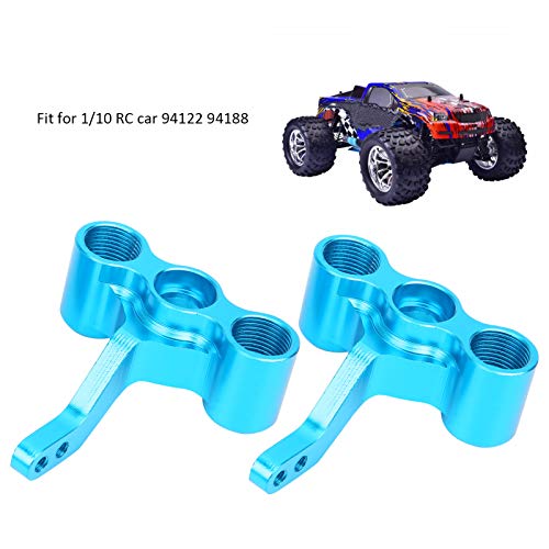 Aluminum Alloy Front Steering Knuckle 122011(02165) CNC Machined Upgrade Parts for HSP 1/10 RC Car 94122 94188 (Blue)
