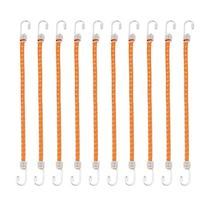 10pcs 100mm RC Luggage Rope Roof Rack Tie Down Straps | For 1/24 1/18 Scale RC Crawler Car Upgades,Orange - color: Orange