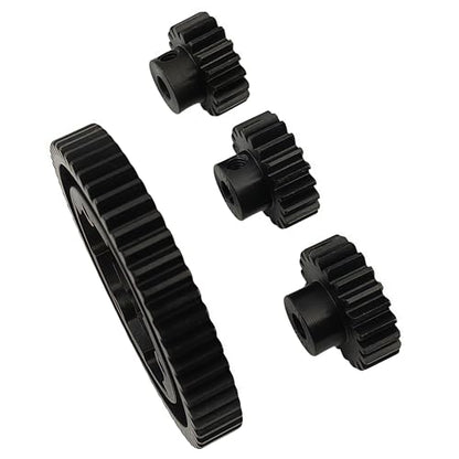 Hardened Steel Spur Gear Set with 18T 20T 22T Pinions for X-Maxx Maxx (54T) | 1/5 Scale,1/7 XO-1,1/10,E-Revo 2.0 VXL,Heavy Duty,Upgrade Parts,6447,High Strength,Wear Resistant - size: 54T