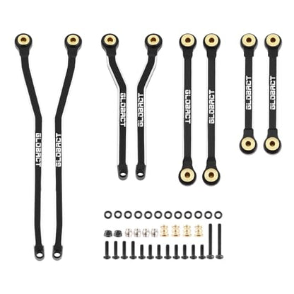 GLOBACT Aluminium Chassis Link Set for 1/18 Furitek FX118 Hobby Plus CR18P | High Clearance