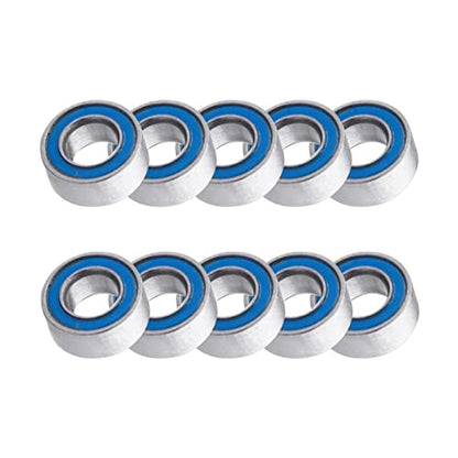 Professional RC Ball Bearings Double Rubber Sealed for Traxxas Arrma Axial Team Associated Losi Redcat Racing RC4WD Tamiya HPI (10-Pack) (3x6x2.5mm) - size: 3x6x2.5mm