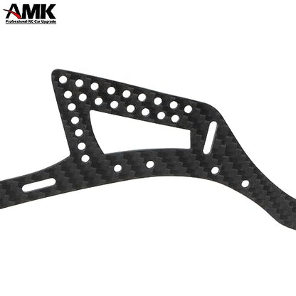AMK Thickened 3.5mm Carbon Fiber SCX10 Chaissis Frame Rails DIY 313mm Wheelbass 1/10 RC Crawler Body LCG Builder Kit Axial SCX10 I II Upgrades(Frame Rails) - color: Frame Rails