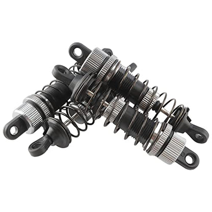 9201E RC Cars Aluminum Alloy Shocks Absorber PX9200-18 Accessories Spare Parts for 1:10 9201E 9203E 9205E 9206E 9200 Trucks 200E 210E RC Cars - color: 4 Pcs Grey