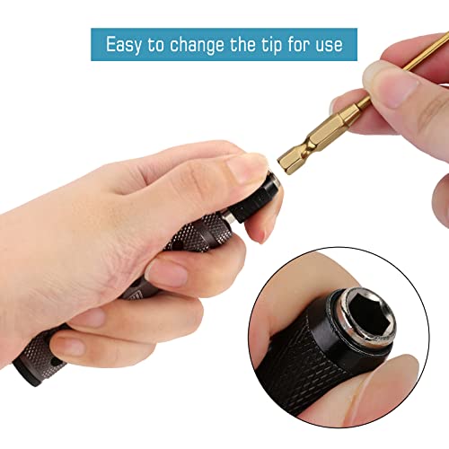 INJORA 4-in-1 1.5/2/2.5/3mm Hex Screwdriver Tool Set for 1/10 1/8 RC Car