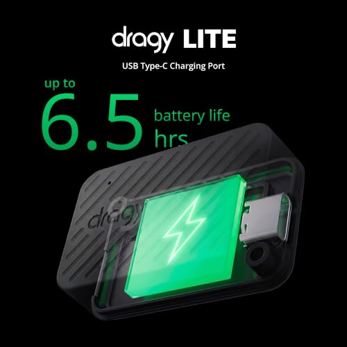 All-New dragy Lite — Ultra-Light GPS Lap Timer for RC Cars & FPV Drones | High-Precision 25Hz GPS Module with UART/Compass Output | RaceChrono Compatible | 6.5H Battery Life