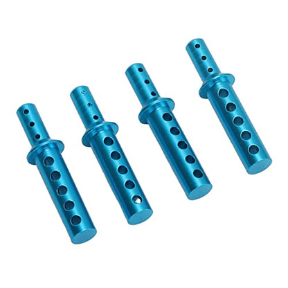 RC Body Post, High Strength Aluminum Alloy Column for 1/10 HSP 94111 94108 94188 RC Car, with Car Shell Buckle for Easy Installation (Blue)