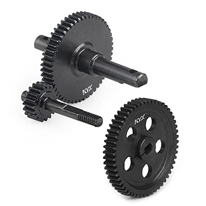 KYX Racing Hardened Steel Transmission Gear Set Gearbox Gear Set Upgrades Accessories for 1/24 RC Crawler Car Axial SCX24 Deadbolt JLU C10 B-17