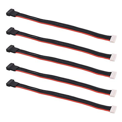 5pcs JST-XH 5S 8" / 200mm 22awg Lipo Balance Wire Extension Silicone Cable Lead Cord for RC Battery Charger(C135-5)