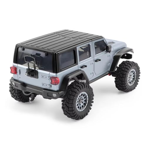 Rc Frame Chassis Parts For TRX4M For Bronco For Defender 1/18 6.10" Wheelbase ABS Hardtop Body Kit With F&R Bumpers RC Crawler Parts Replacement(Gray) - color: Gray