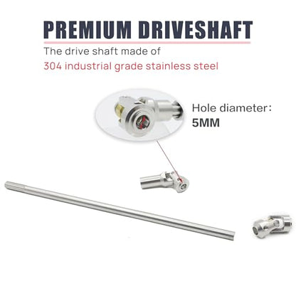 Stainless Steel DriveShaft Cut to Length for 1/10 Crawler SCX10(Silver) | SCX10 Drive Shaft,Cut to Length Driveshaft,68-229mm U-Joint,for 1/10 RC LCG Rig Sportsy Scalers GSPEED Capra Pro Element DIY - color: Silver